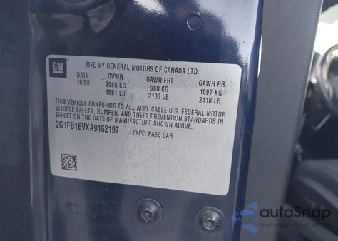 2010 Chevrolet Camaro 1Lt из США, поврежденный, VIN 2G1FB1EVXA9162197